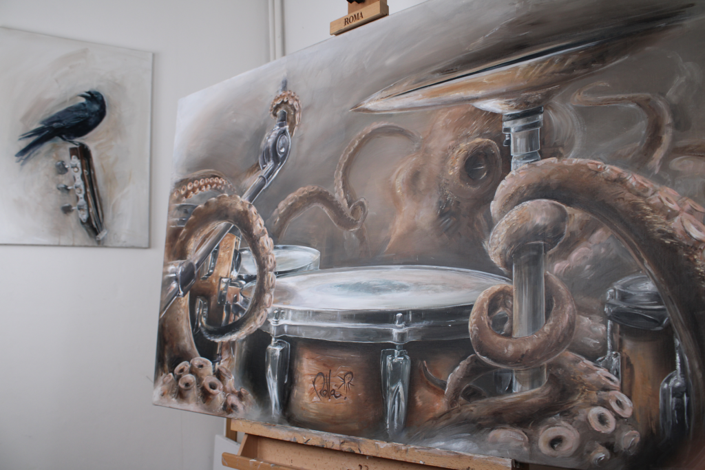 Peinture acrylique sur toile - Riff Storm - Rolla