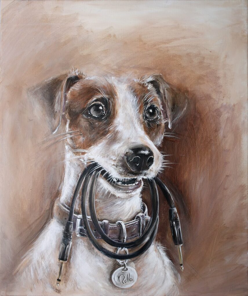 Rolla - Promenade musicale - peinture acrylique