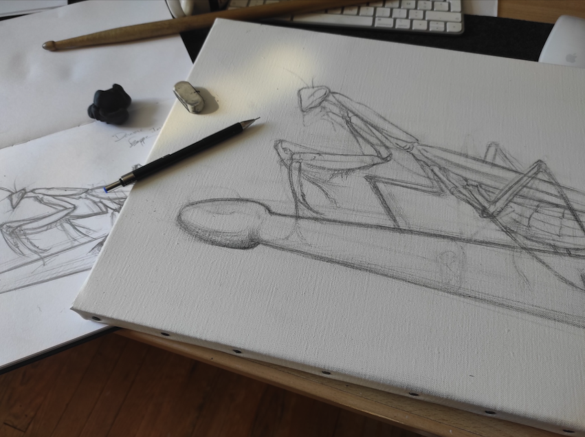 Rolla - artiste peintre - croquis